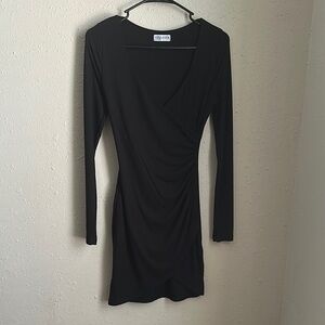 Popular 21 S Elegant Black Wrap Dress